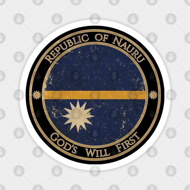 Vintage Republic of Nauru Oceania Oceanian Flag Magnet by DragonXX